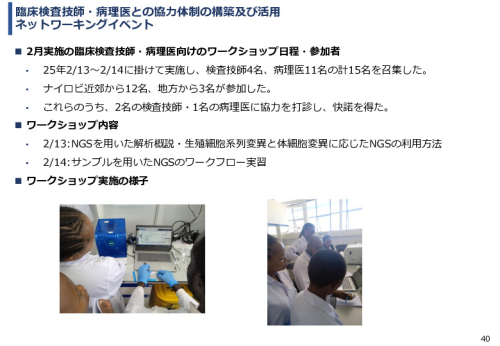 令和６年度「ケニアにおけるがん診断アクセス普及のための基礎プロジェクト」事業報告書